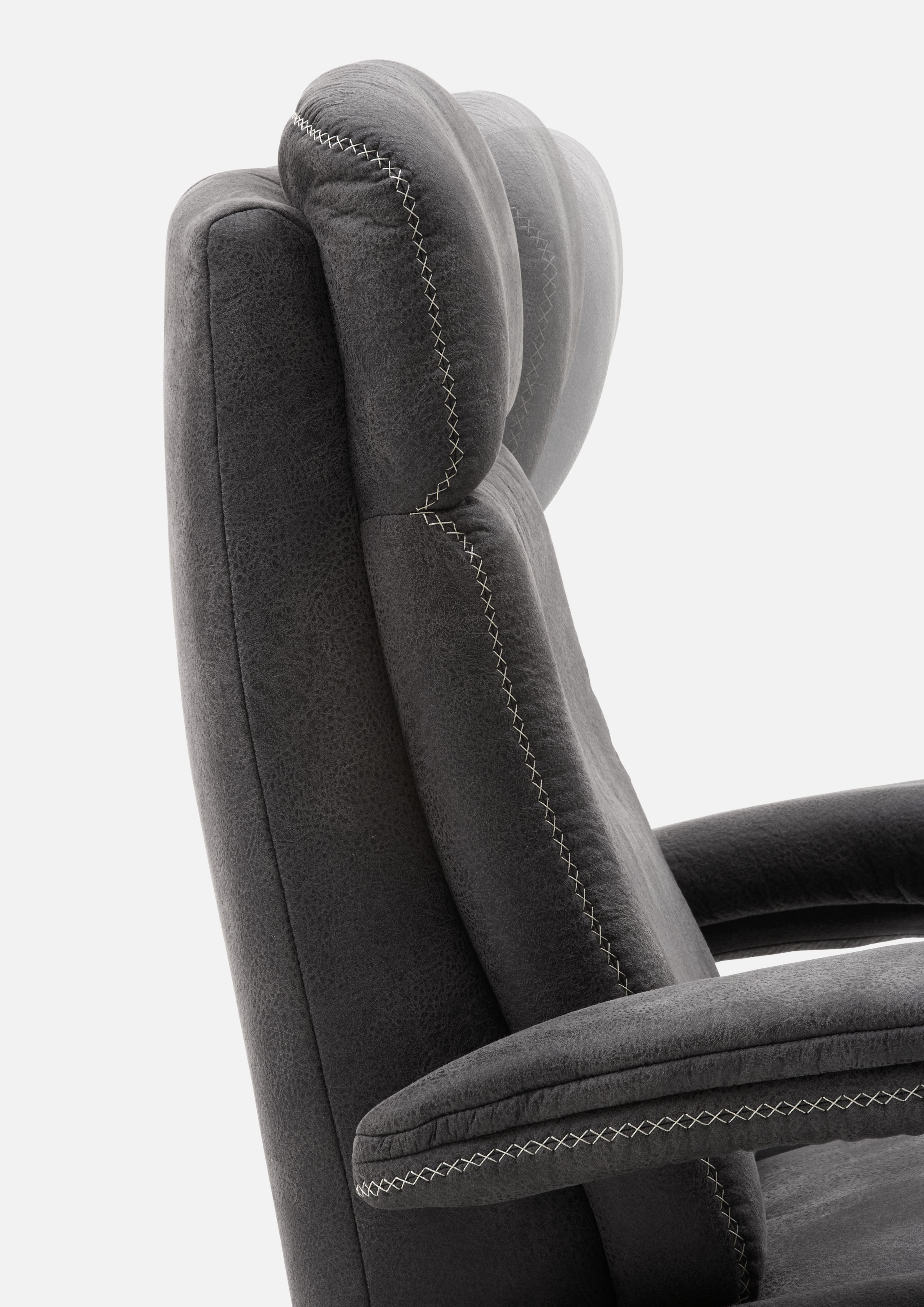 Modulmaster Sessel MM-ZE1035 in Stoff Taurus grau, Moebel, Kissen, Dekoration für Zuhause, Stuhl, Sessel