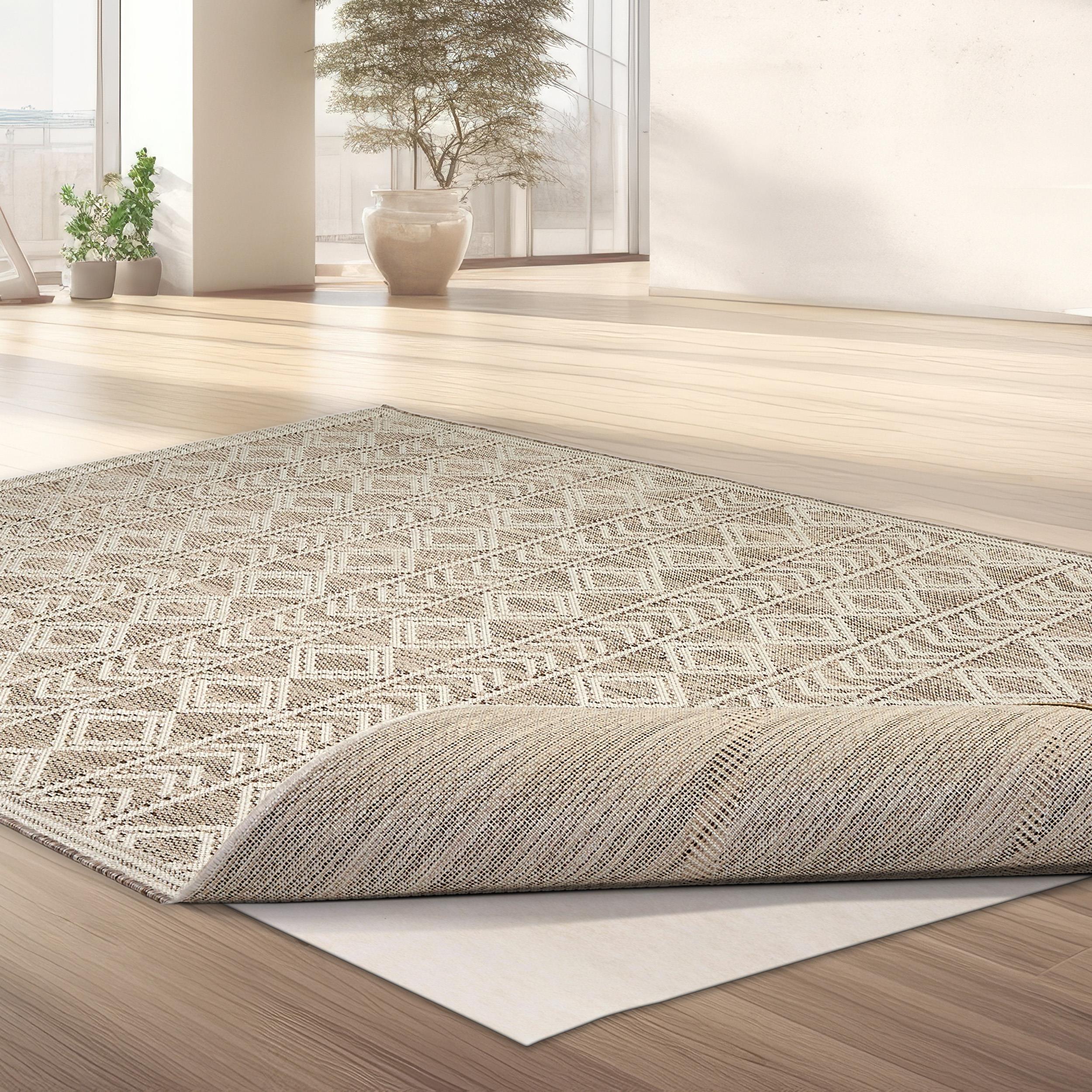 Golze & Söhne Teppich Sydney ca. 160x230cm in Farbe Ethno Beige, Teppich, Rauten Muster, Gewebe, Beige, Wohnzimmer
