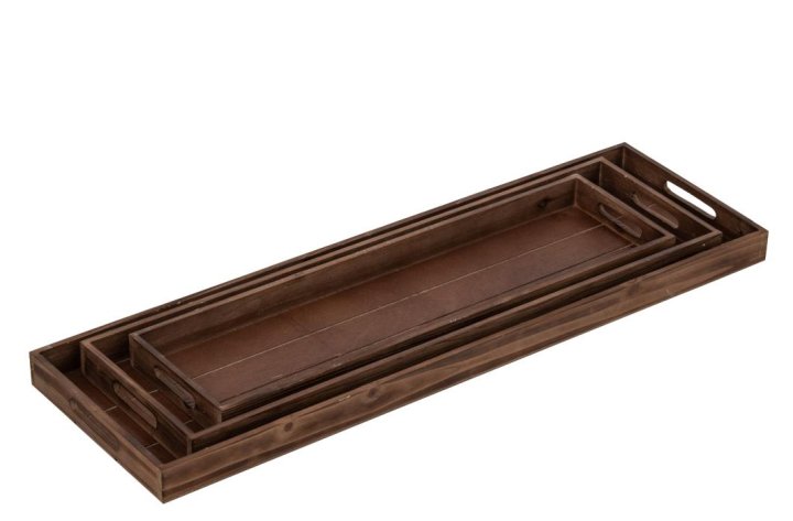 Tablett in Braun, Tablett