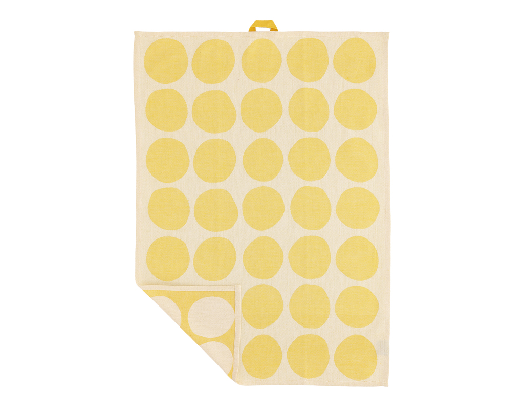 F&H Geschirrtuch BUBBLES in Farbe Gelb
