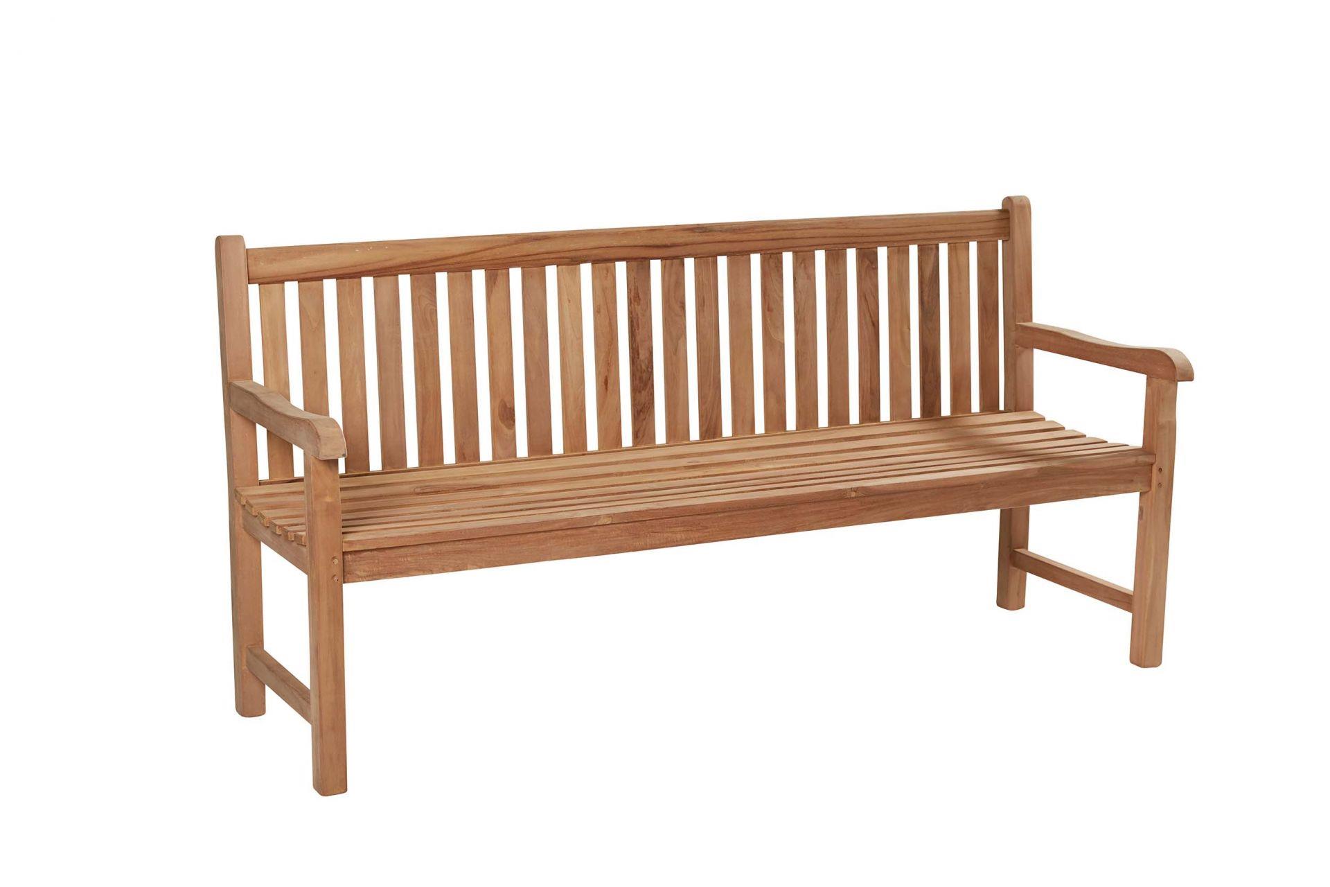 Bank KAMPEN in Holzfarben L.C. Wholesaler Bank KAMPEN ca. 120cm in Farbe Teak, Bank, Mobiliar, Parkbank