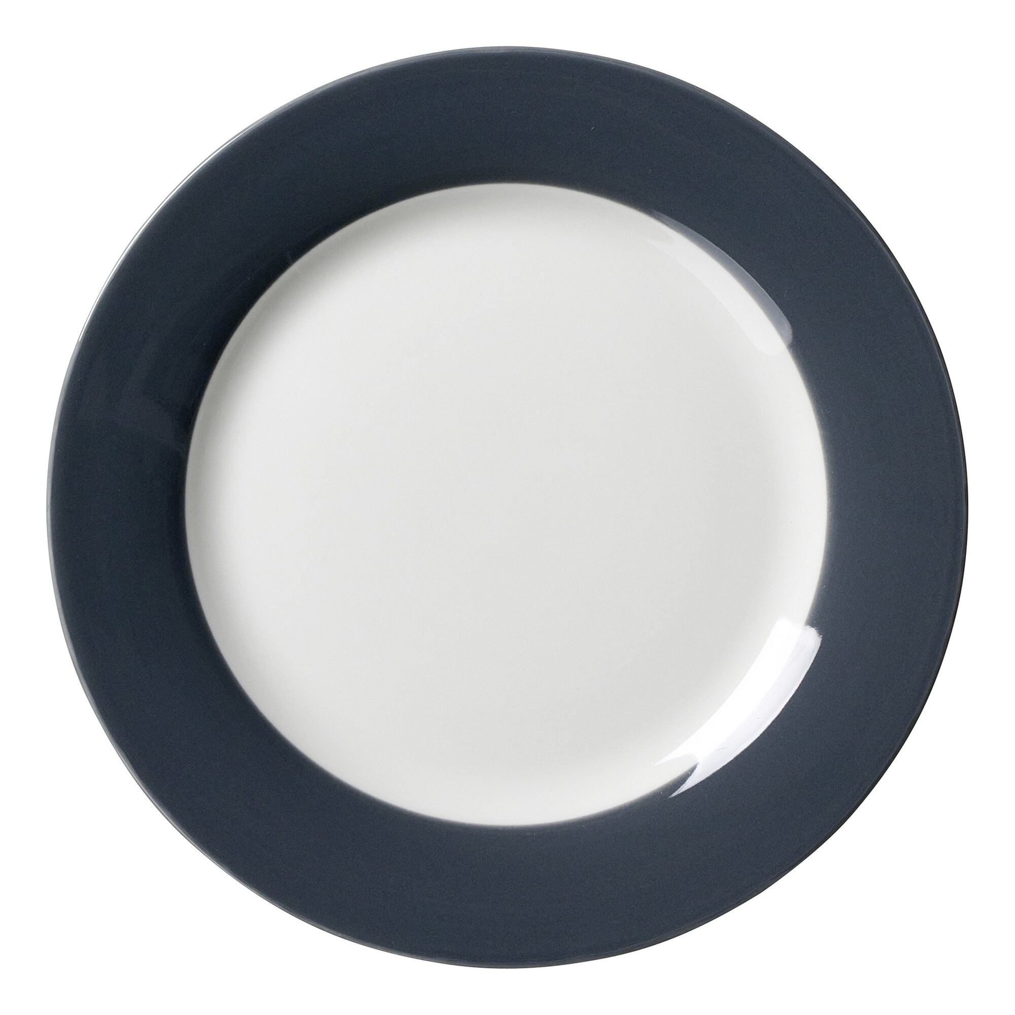 Ritzenhoff & Breker Dessertteller 20,5cm DOPPIO aus Porzellan anthrazit Ritzenhoff & Breker Dessertteller 20,5cm DOPPIO aus Porzellan anthrazit