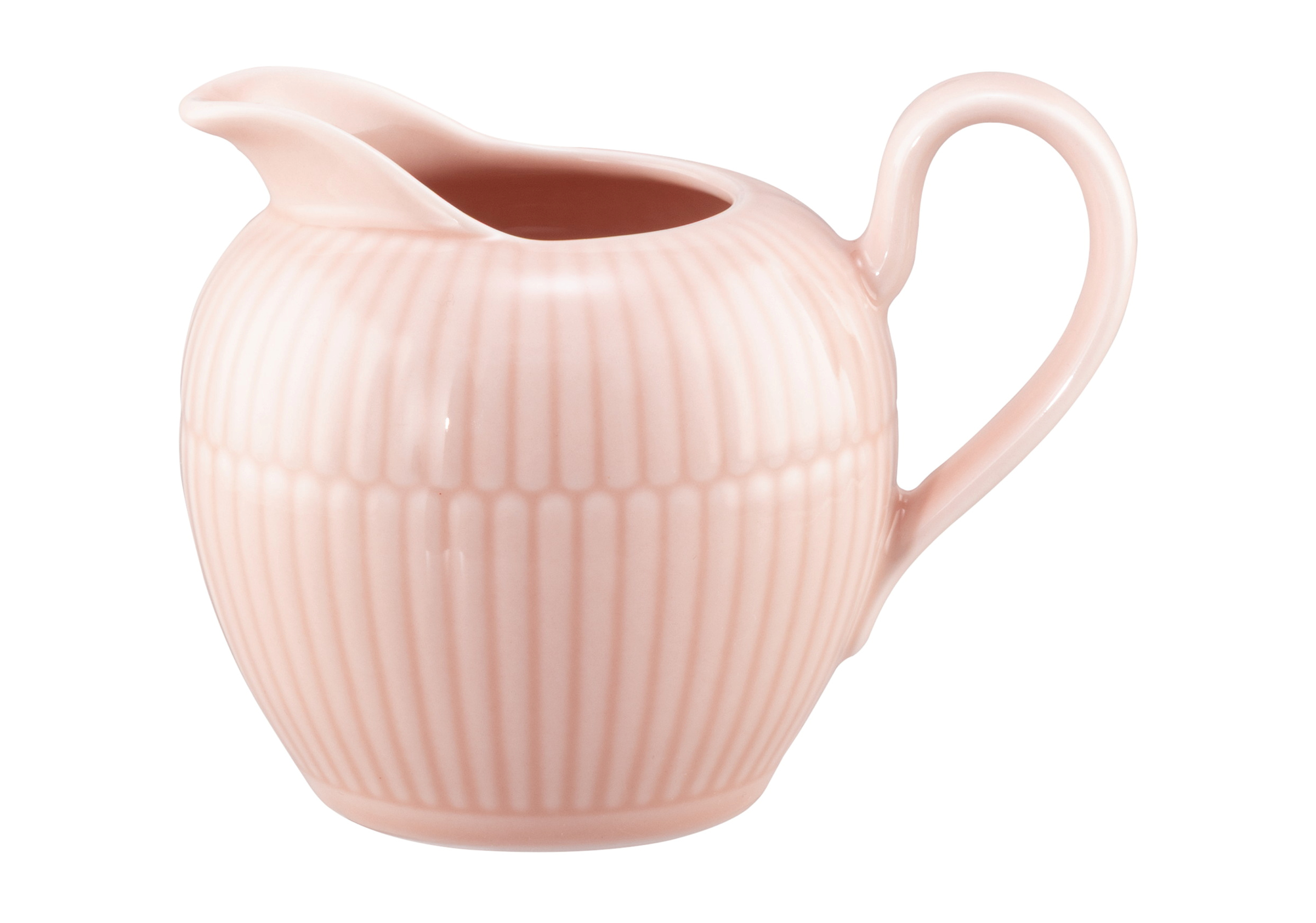 Seltmann Weiden Milchkännchen 0,29 l Amina 3 Rosé Seltmann Weiden Milchkännchen 0,29 l Amina 3 Rosé , pitcher, keramik, rosa, gerippt, ausgießer