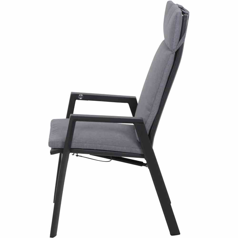 Dining-Sessel VALENCIA in Stoff Salt&Pepper/anthrazit