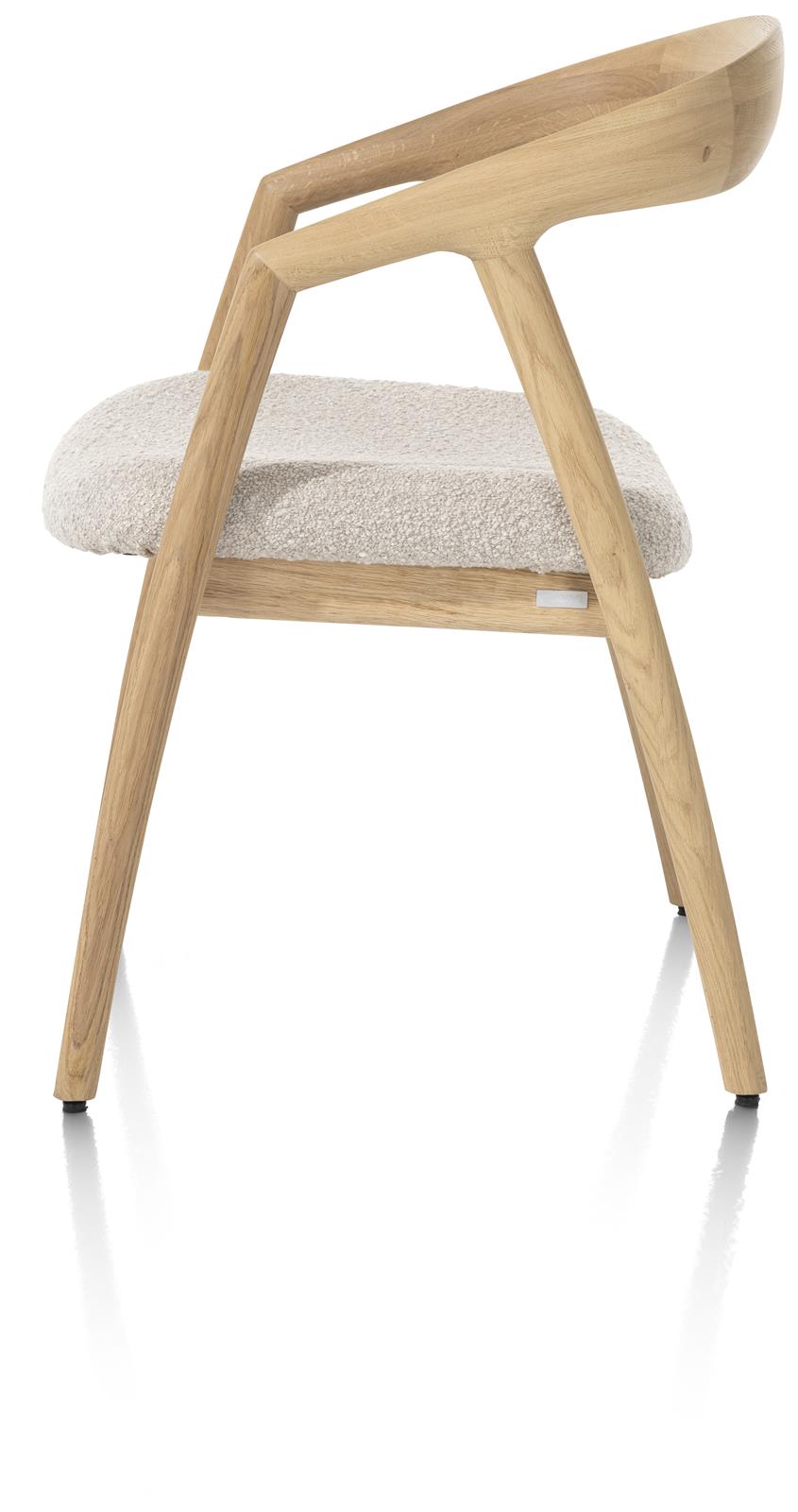 XOOON Armstuhl Dante 48684-CRE Stoff creme