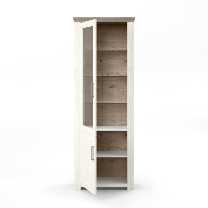 Set One by Musterring Vitrine SO YORK 01 B in Pino-Aurelio-Nachbildung / Eiche-Nelson-Nachbildung