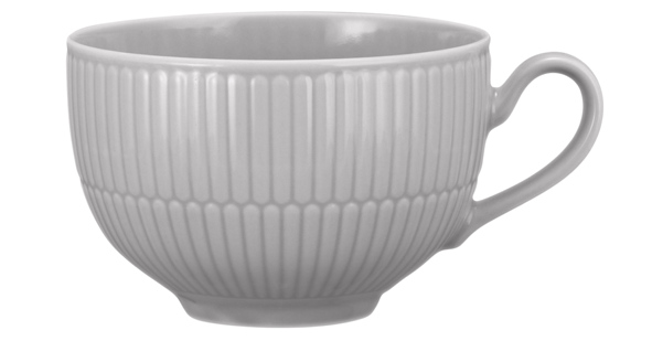 Seltmann Weiden Milchkaffeeobertasse 0,35 l Amina 3 Silbergrau , Pokal, Porzellan, Töpferei, Schüssel, Suppenschüssel