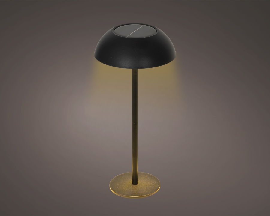 Kaemingk Tischlampe schwarz  ca. H33 cm, D15 cm in warmes weiss/kaltweiss, Tischlampe, Stehlampe, LED-Lampe, Metall, dunkel