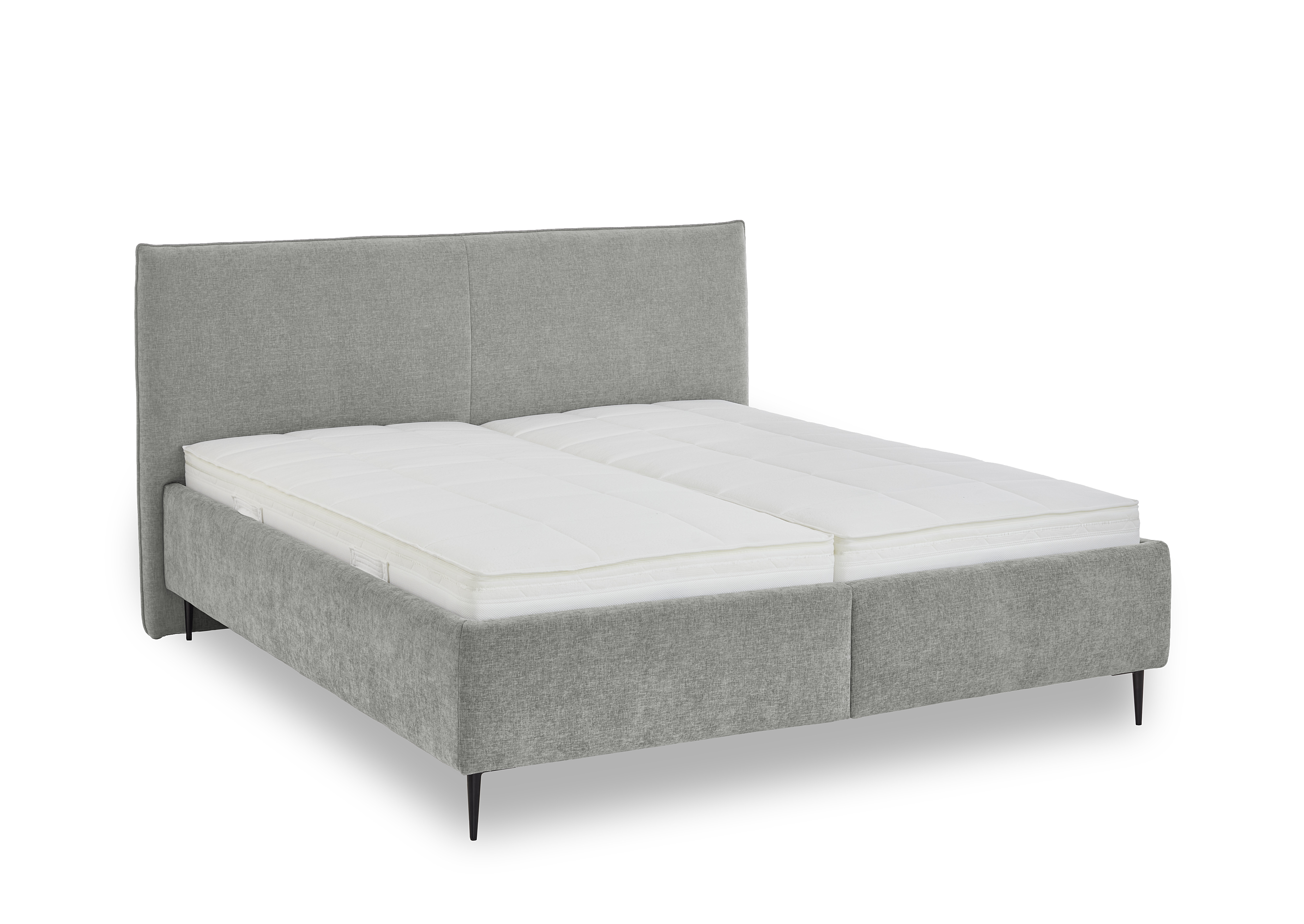 Oschmann Comfortbetten Polsterbett DREAMPLACE 2,0 PB ca. 180x200cm in Farbe Harry rose, Boxspringbett, Grau, Polsterbett, Doppelbett, Kopfteil