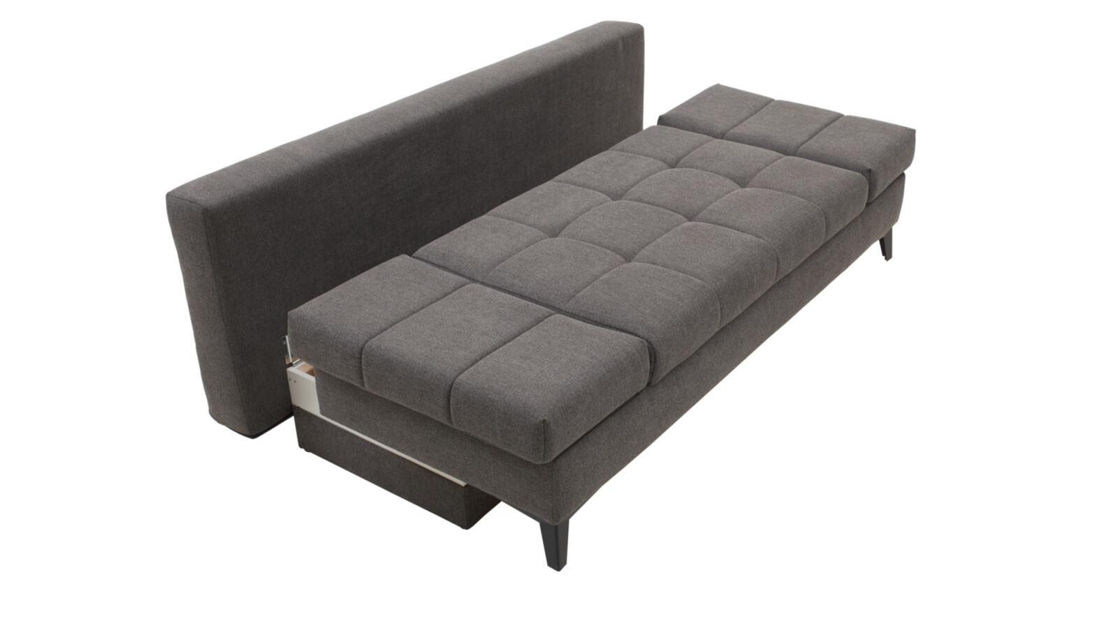 Restyl Schlafsofa Talia ca. 200x90x102cm in Stoff komplett grau