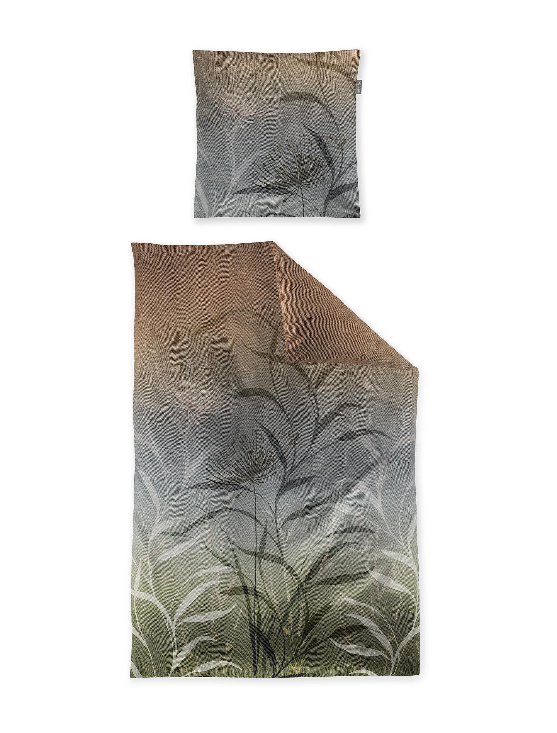 Irisette Mako-Satin Bettwäsche WAVE ca. 155x220cm in Farbe multi, Kissen, Dekoration für Zuhause