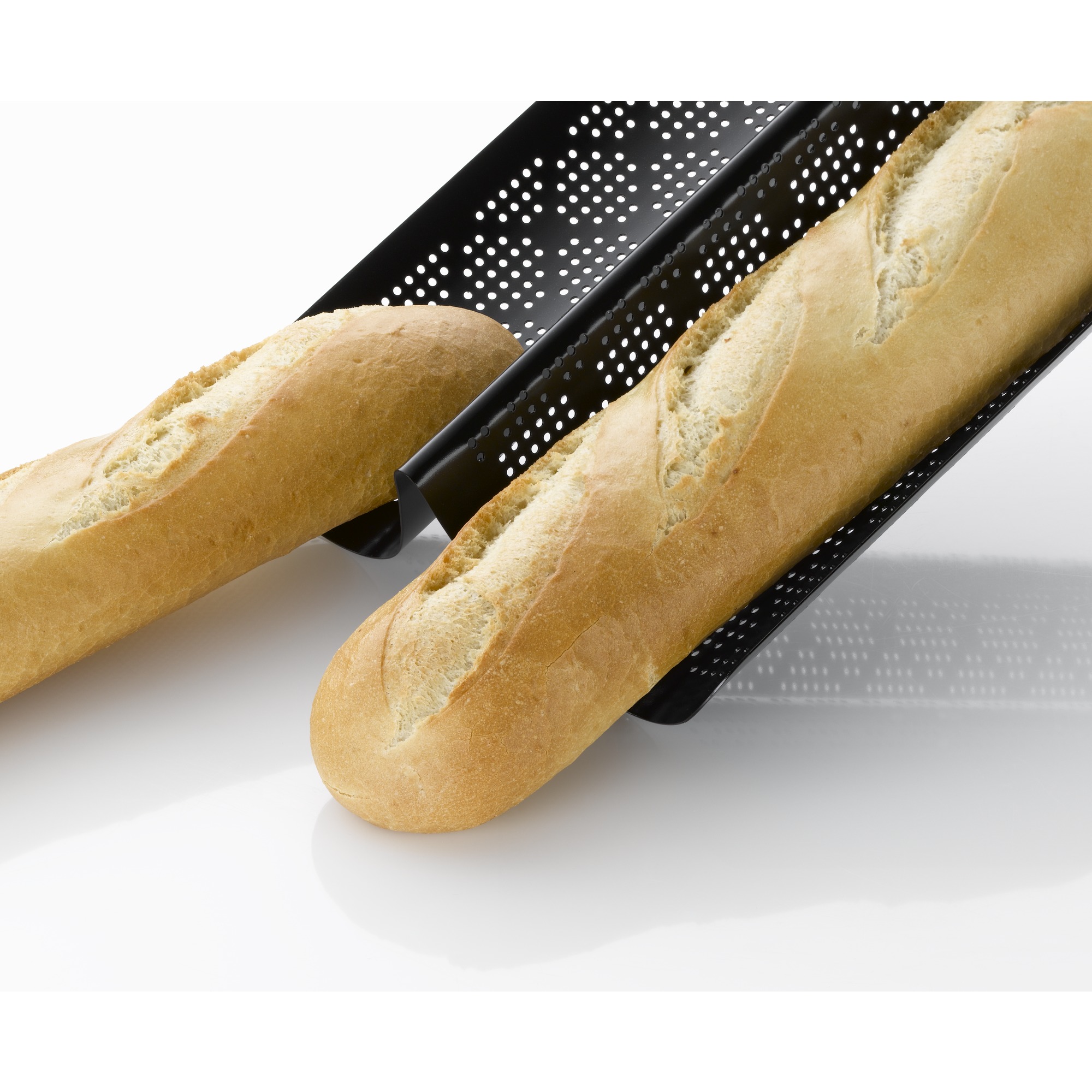 Kaiser Baguettform Inspiration perforiert in schwarz Kaiser Baguettform Inspiration perforiert in schwarz