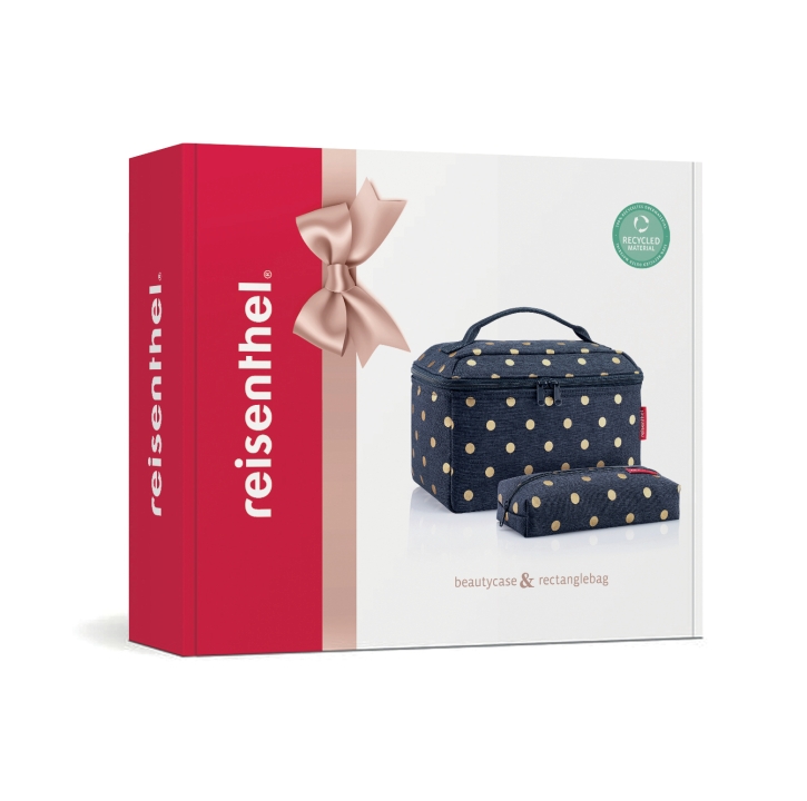 Reisenthel BEAUTYCASE SET #1 in Farbe metallic dots blue