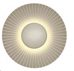 B-Leuchten Wandleuchte SHELLY in sand, Beleuchtung, Sphäre, Leuchte, Festplatte, Beleuchtung, Sphäre, Leuchte, Festplatte