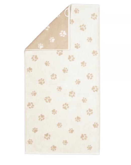 Cawö Handtuch 50x100 cm WE LOVE DOG in 33 natur/beige
