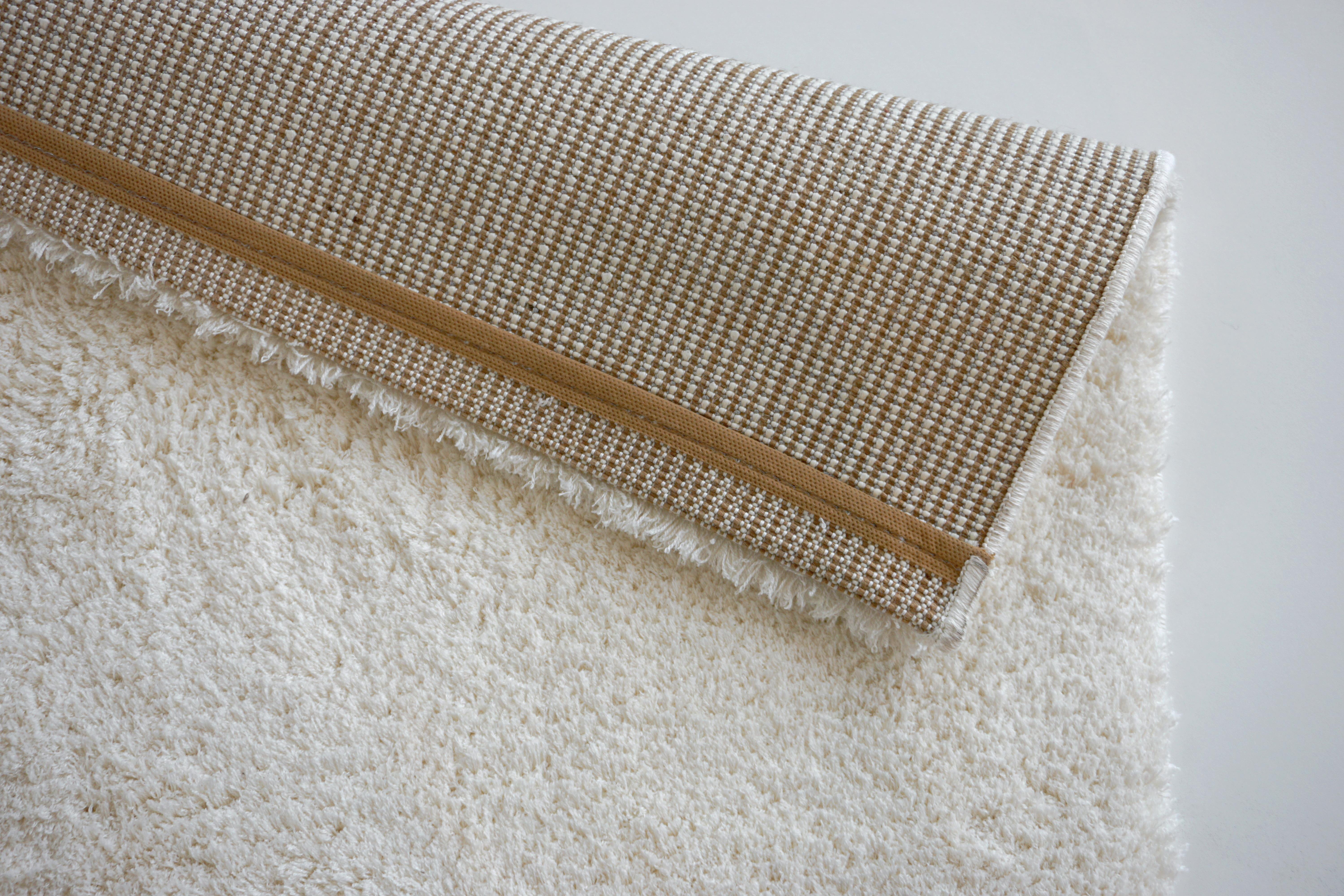 Golze & Söhne Teppich Salerno ca. 80x150cm in Farbe Weiß , Badematte, Teppich, Klettverschluss, Küchen-/Badezimmerteppich, Beige