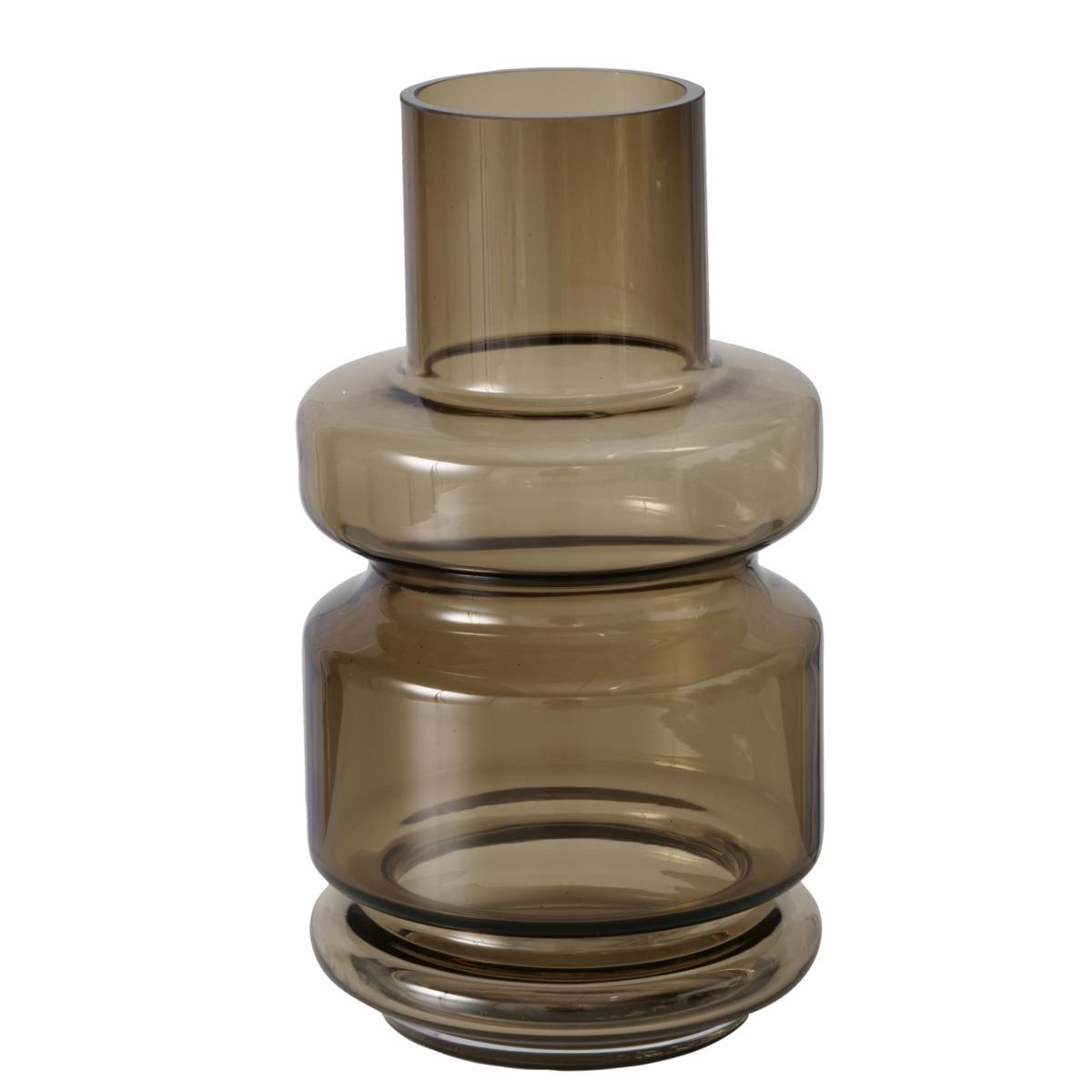 Boltze Vase ca. H25 cm, D14 cm in 650 Braun