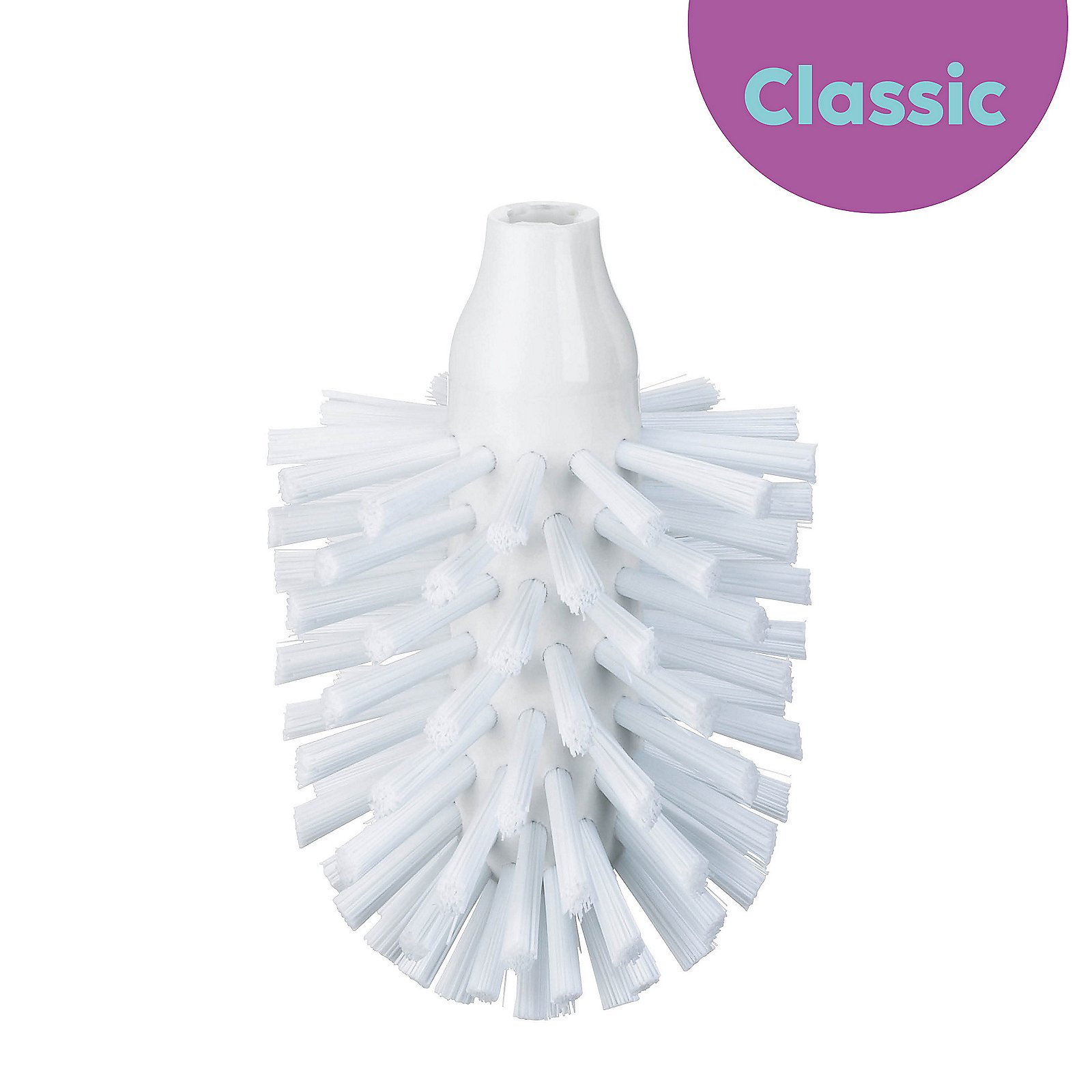 Kela WC-Ersatzbürstenkopf La Brosse Kunststoff Weiß, Reinigungsbürste, Flaschenbürste, Kunststoffborste, weiße Bürste, Bürstenkopf
