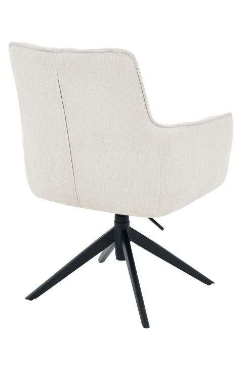 Hela Armlehnstuhl POMBA S ca. B61 H96 T65,5 cm in Stoff beige 31, Sessel, Skai/Leinen, Beigen Stoff, Drehstuhl, Vierbeinige Basis