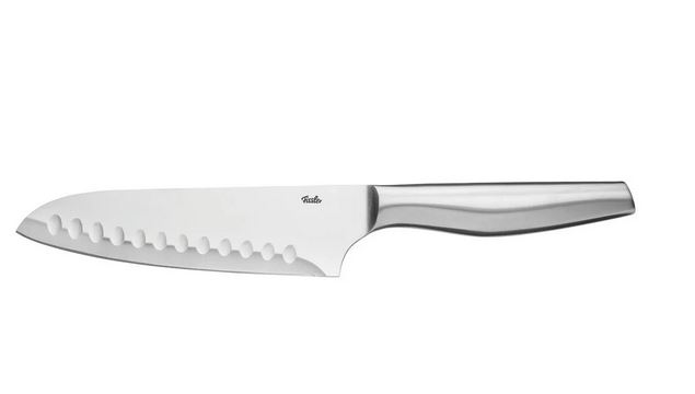 Fissler Santokumesser 16.5cm ESSENTIAL in Edelstahl, mit Kullen Fissler Santokumesser 16.5cm ESSENTIAL in Edelstahl, mit Kullen