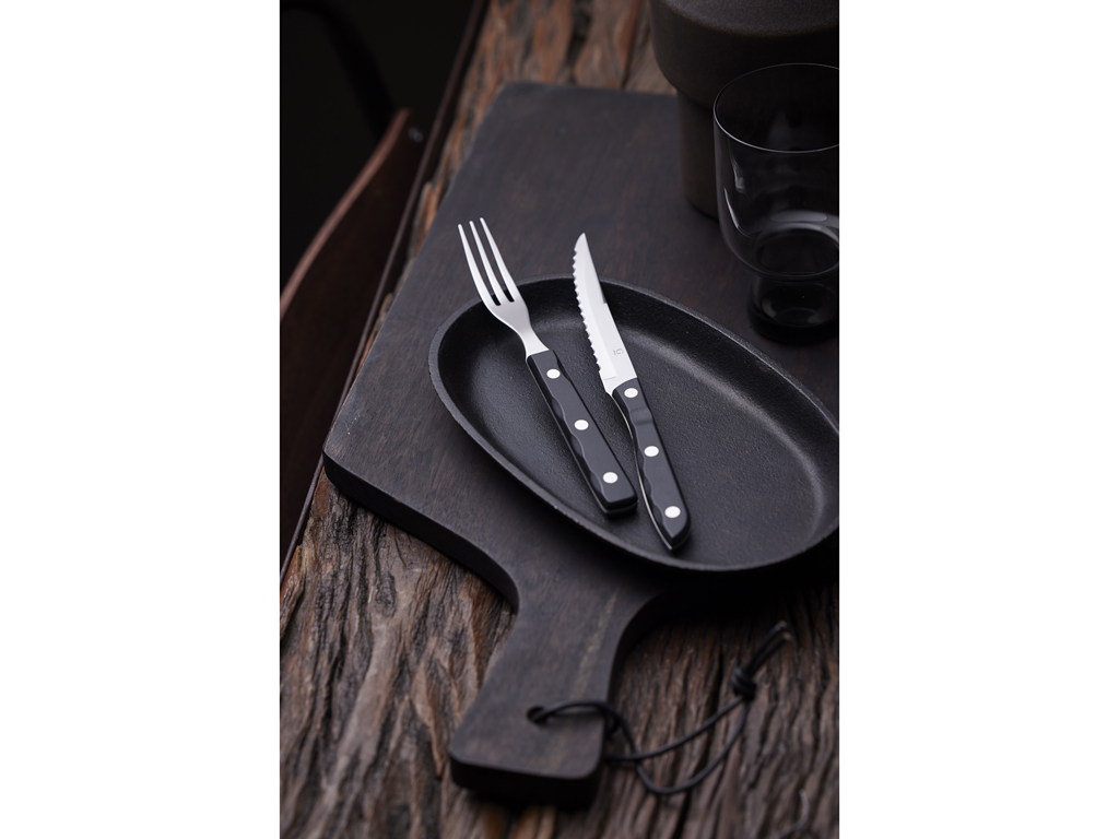 F&H Steak-Besteck GENSE OLD FARMER in Farbe Schwarz F&H Steak-Besteck GENSE OLD FARMER in Farbe Schwarz