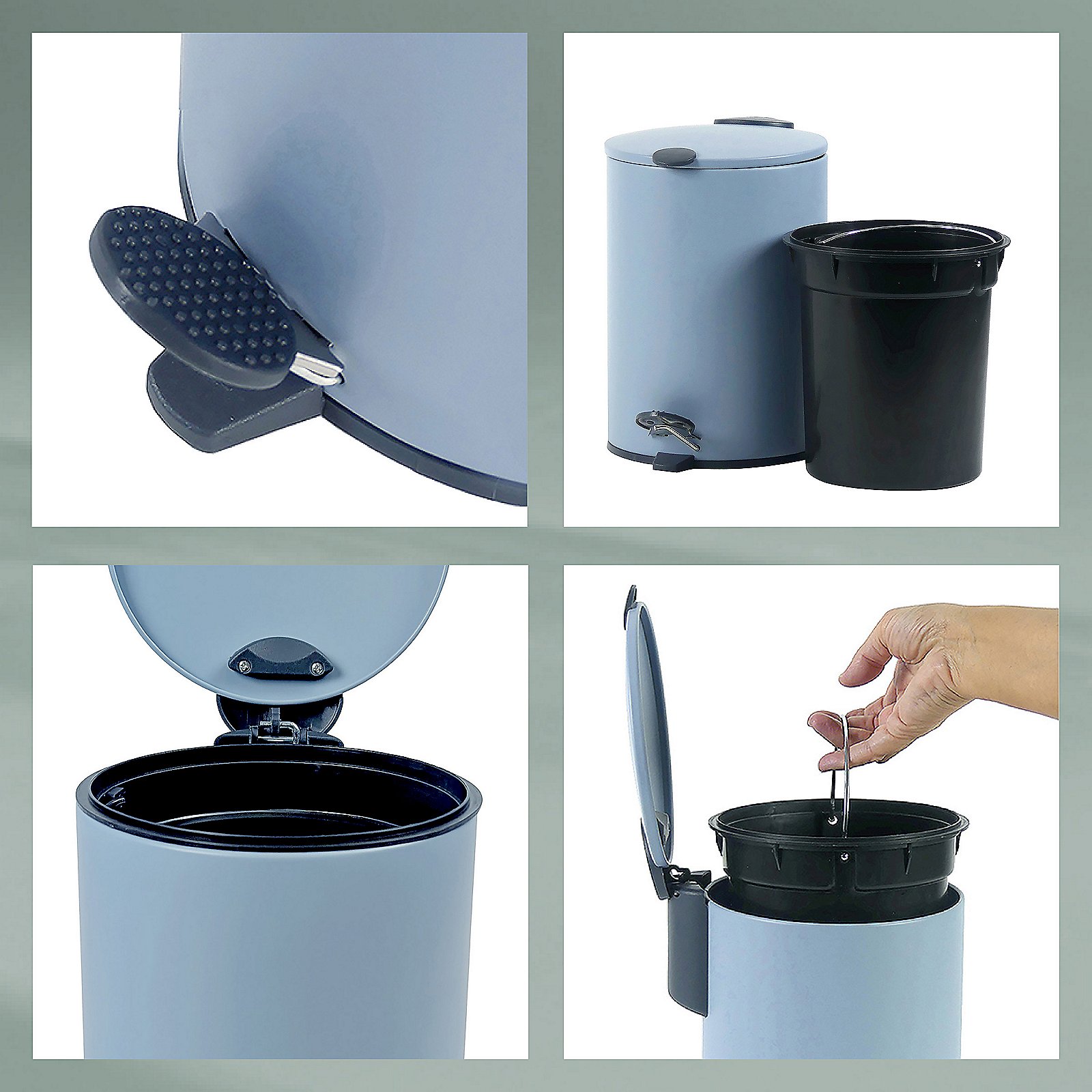 Kela Kosmetikeimer MATS in Nebelblau, Baby, Person