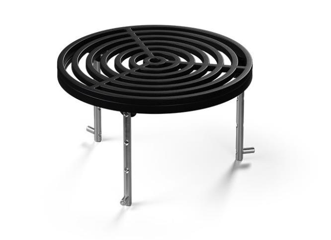 Sear Grate BOWL 70 in Gussrost, Kochfeldgitter, Bratgitter, runder Gitter, schwarzes Gitter, Metallbeine