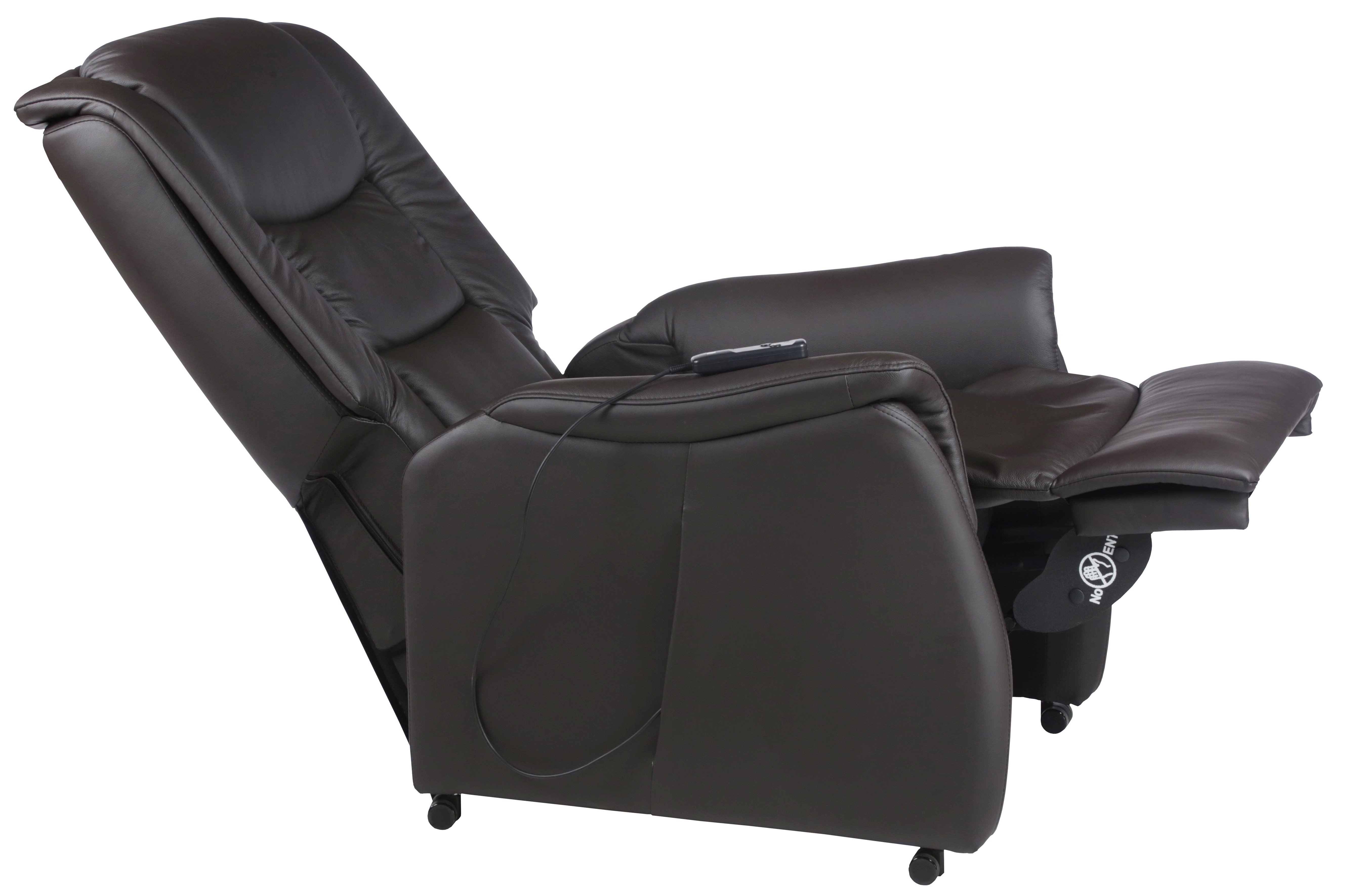 Duo Collection TV-Sessel Ponza in Leder schokolade inkl. Motor