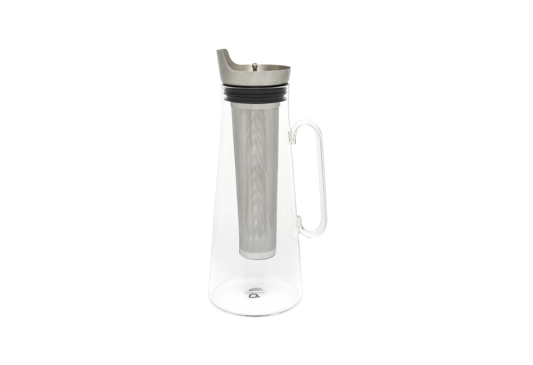 Bredemeijer Eisteekanne Glas + Edelstahlfilter 1,2 Liter in Farbe transparent