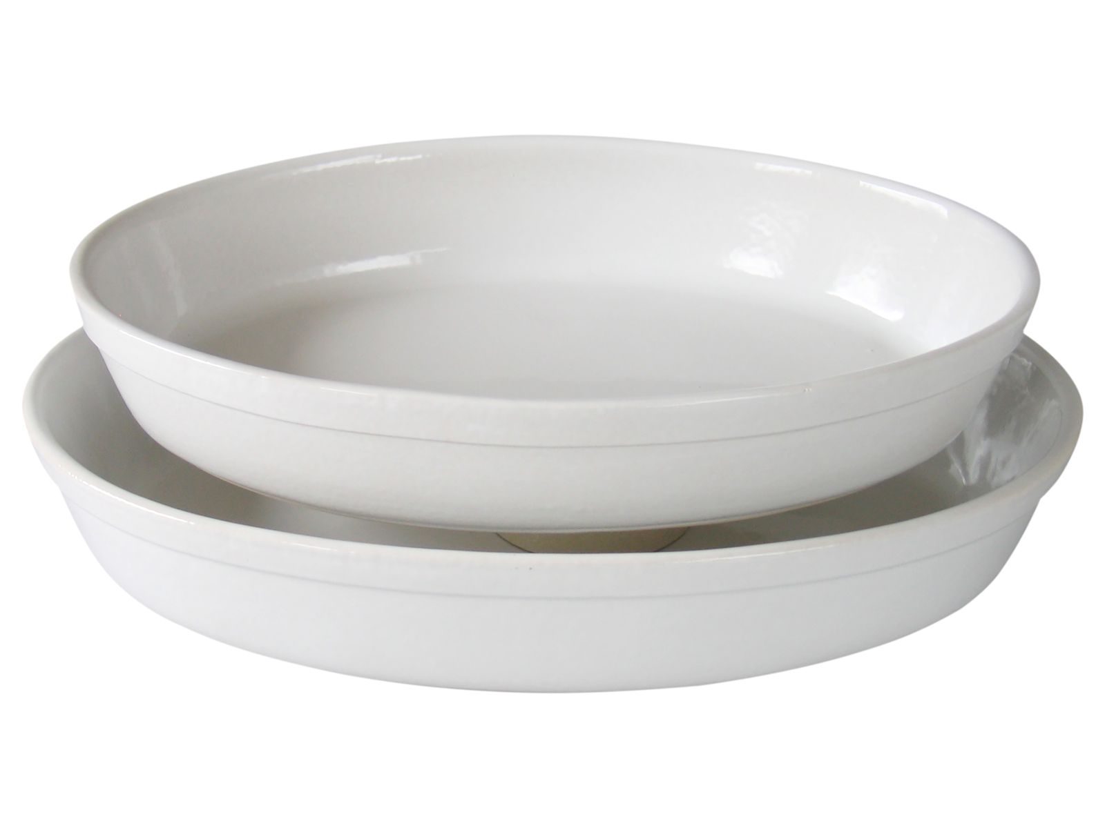 CreaTable Auflaufform 2-tlg. Bianca in Farbe Weiß glänzend CreaTable Auflaufform 2-tlg. Bianca in Farbe Weiß glänzend, weißes schalen-set, teller set, porzellan, runde schalen, tropfenform?