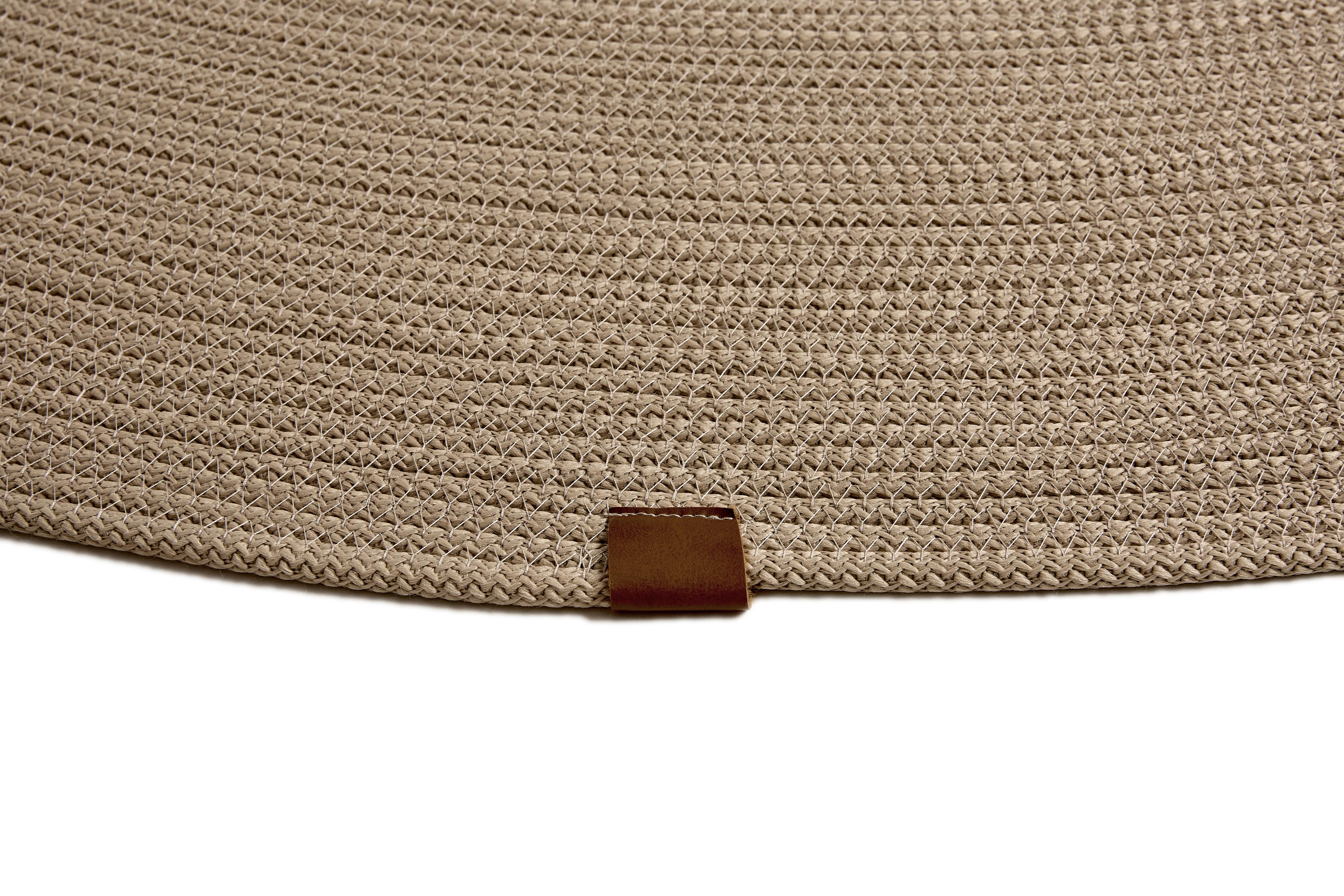 Golze & Söhne Teppich Paris in Farbe Beige, Korbmatte, Strohfasern, gewebt, Großmatte, Randlasche