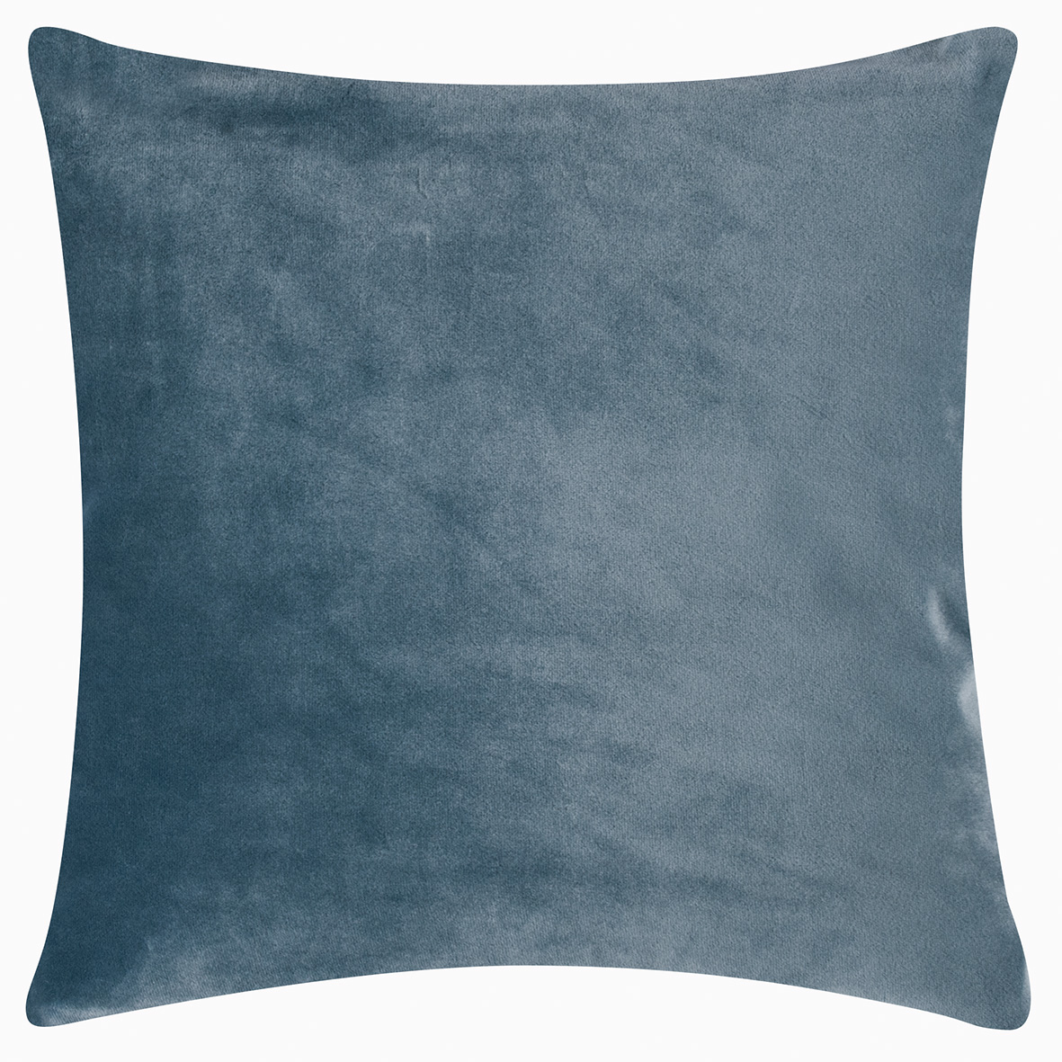 Pad Kissenhülle SMOOTH ca. 50x50cm in Farbe dusty blue, Kissen, Kissenbezug, Blau, Velvet, Stofftextur
