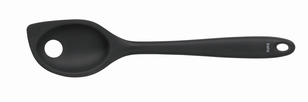 Keck & Lang Lochkochlöffel Tom in Farbe schwarz