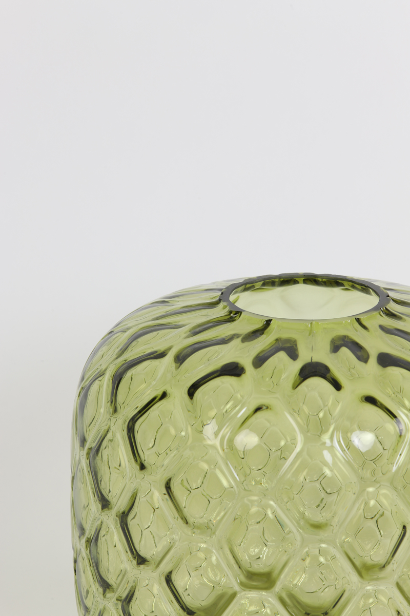 Light & Living Vase CARINO 27,5x25cm in oliv grün