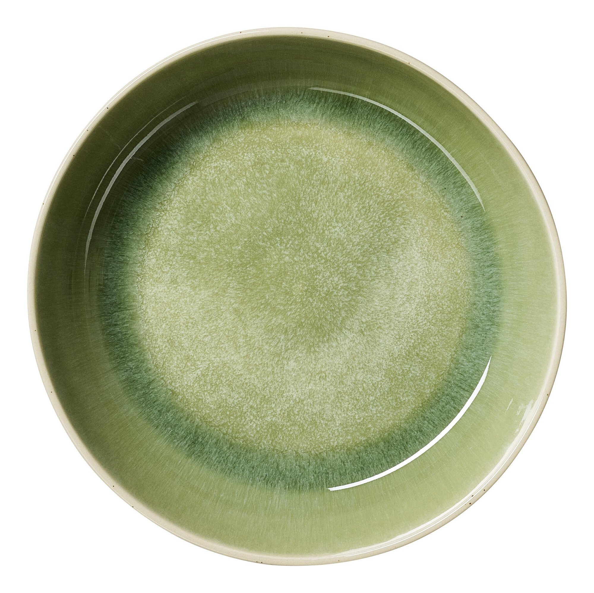 Ritzenhoff & Breker Teller tief SKOG 20cm aus Steingut grünöbeige