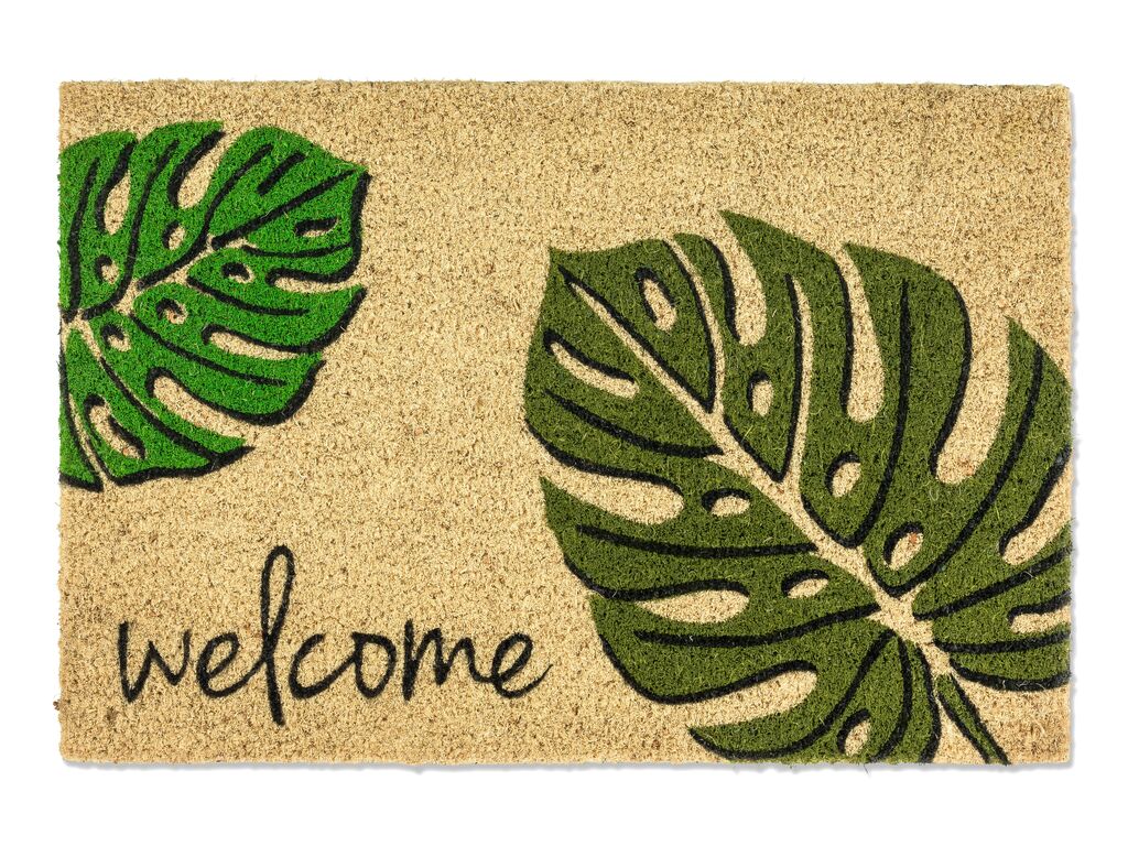 Golze & Söhne Schmutzfangmatte Coco Style ca. 40x60cm in Farbe Monstera Welcome