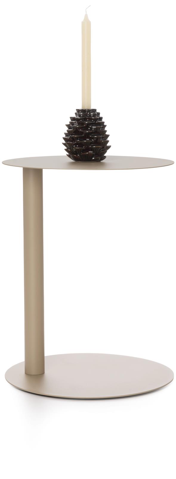 Coco Maison Beistelltisch OWEN ca. B40 H50 T40 cm in Metall taupe
