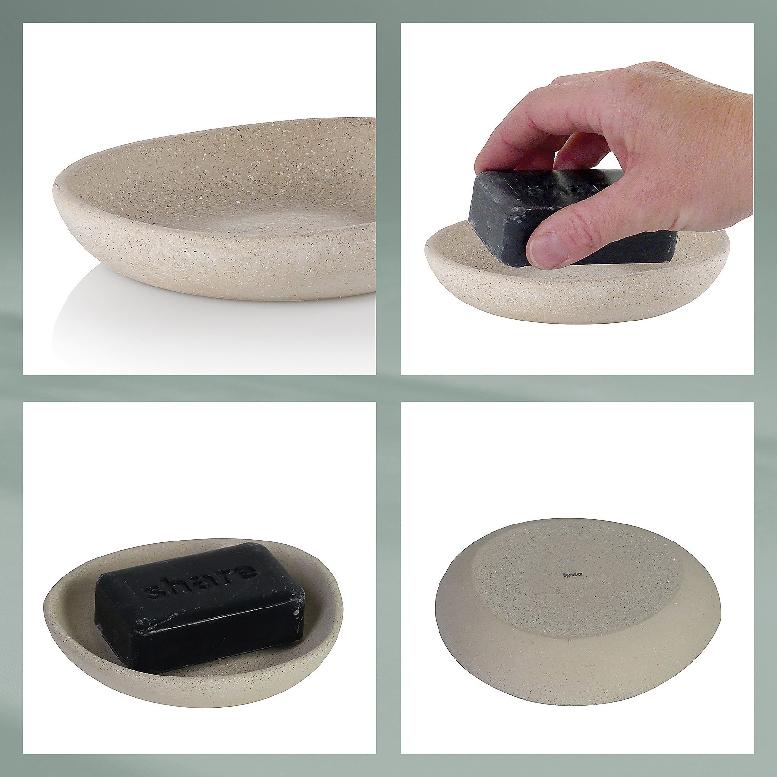 Kela Seifenschale RODA in Farbe beige