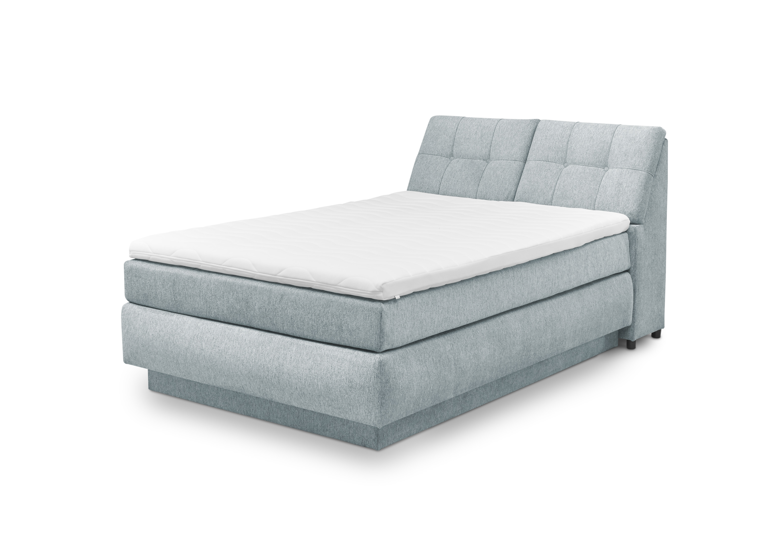 Set One by Musterring Boxspringbett Fairfield ca. 140x200cm Blau Set One by Musterring Boxspringbett FAIRFIELD ca. 140x200cm in Stoff Glow ice blue