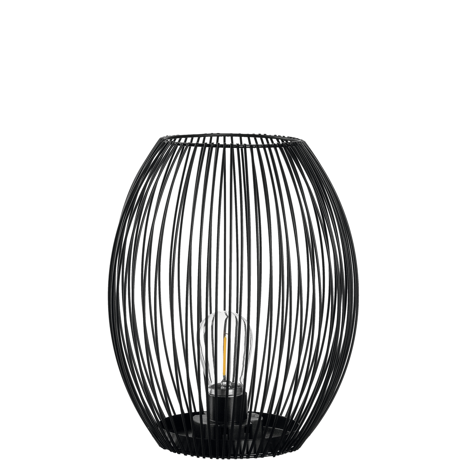 Leonardo Laterne mit LED Casolare 24,2cm in Farbe schwarz