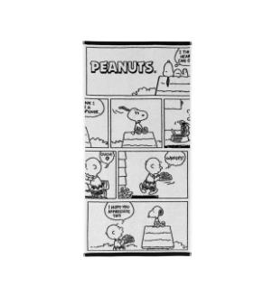 Vossen Duschtuch Peanuts Moments ca. 67x140cm in Farbe black/white, Comic, Peanuts, Cartoon, Strip, Panel