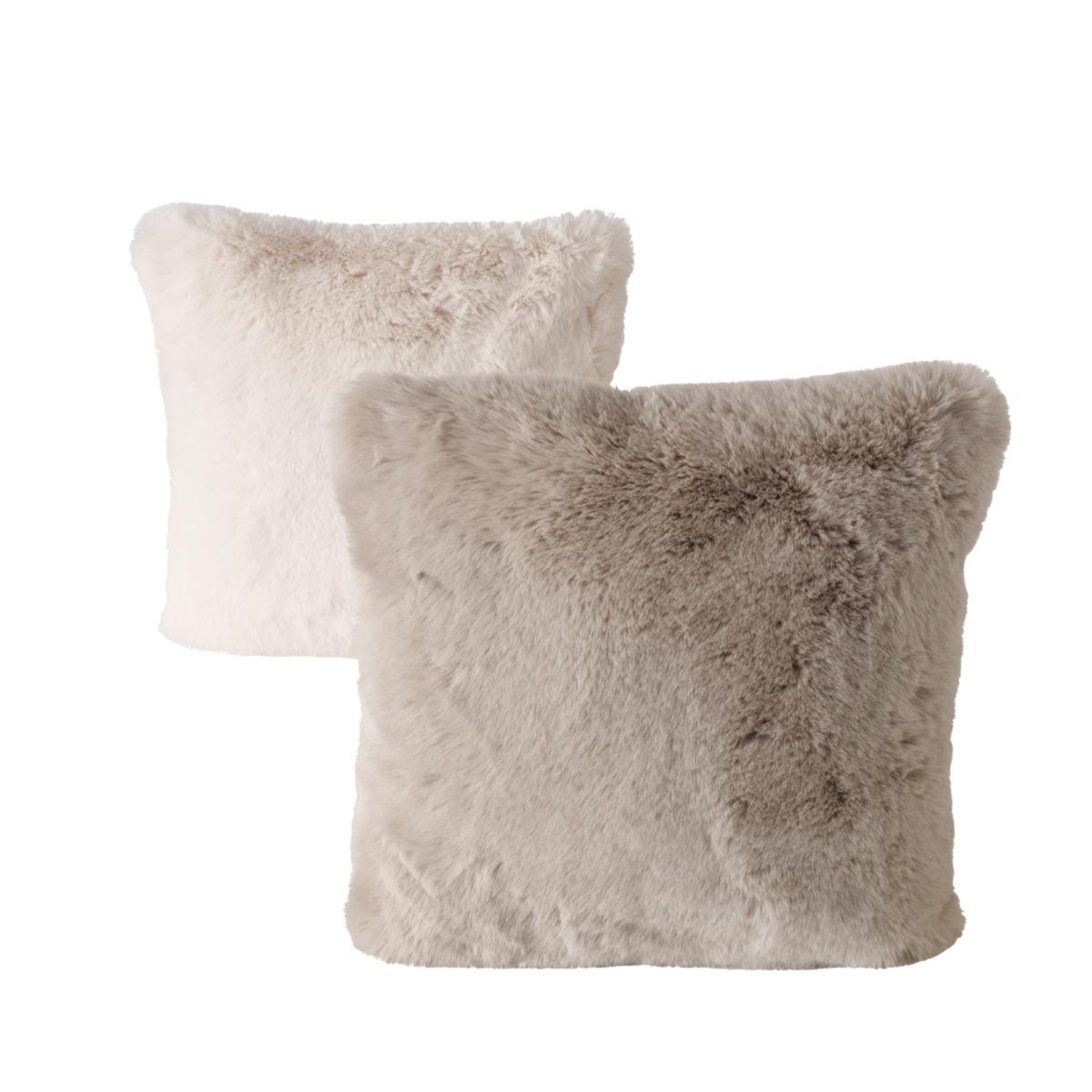 Boltze Kissen ca. B45 H15 cm in 160,630, Cremeweiß,Hellbraun, Kissen, Dekoration für Zuhause, Kopfkissen