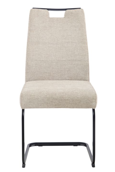Hela Schwingstuhl KERSTIN II S ca. B47 H100 T64 cm in Stoff Brego beige, stuhl, stuhlsessel, beige, metallrahmen, gewebe