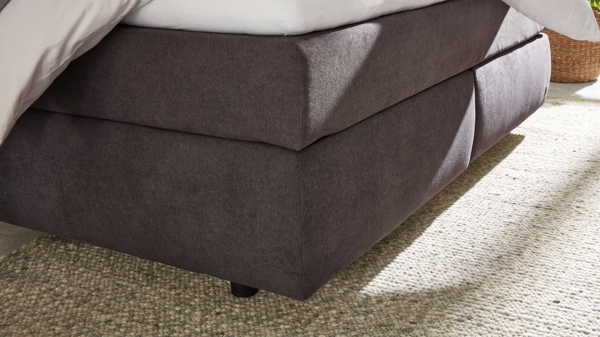 Interliving Boxspringbett 1414 ca. 180 x 200 cm in Stoff dunkelgrau Interliving Boxspringbett 1414 ca. 180 x 200 cm in Stoff dunkelgrau
