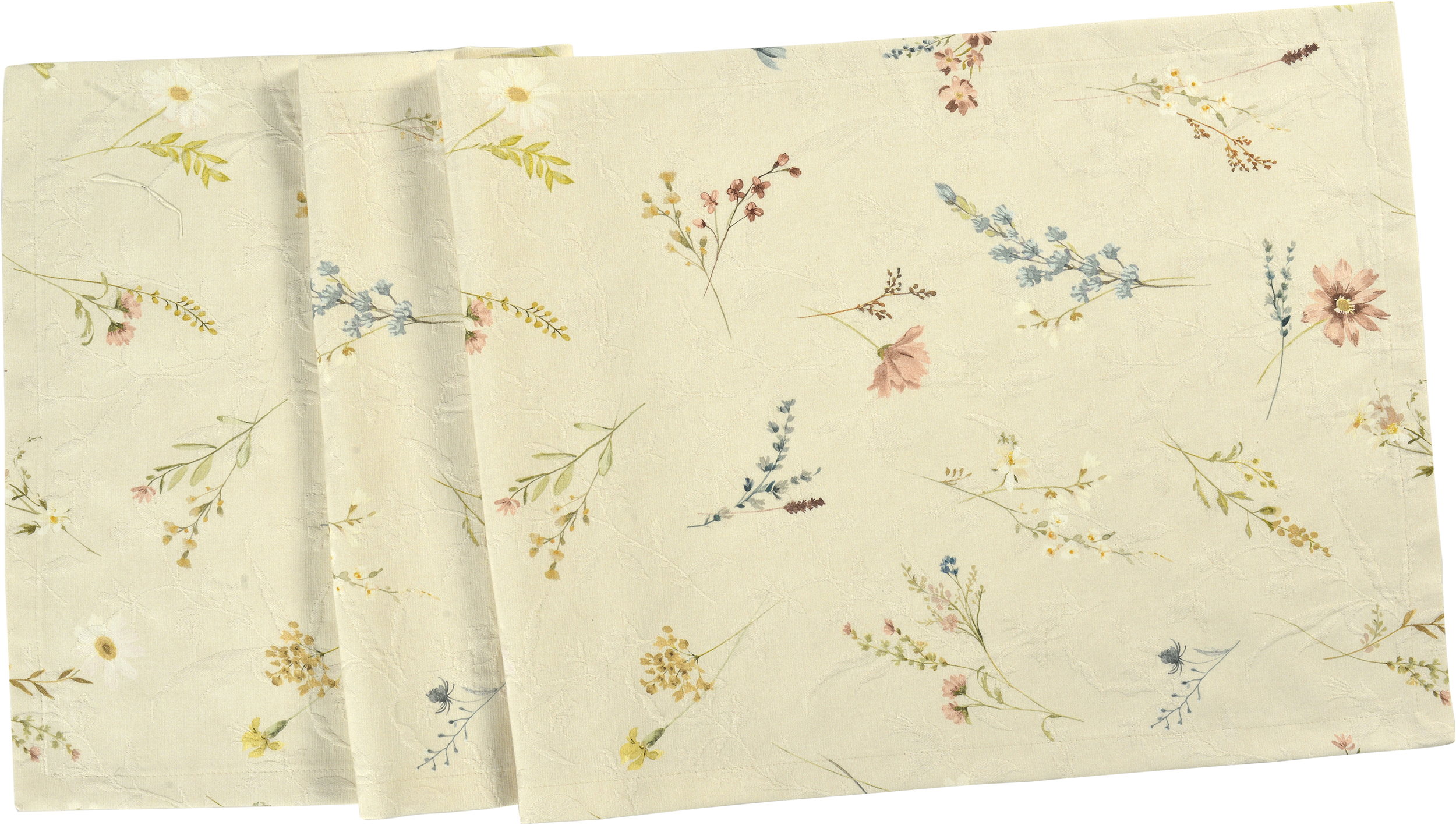 Sander Tischläufer FLAM ca. 50x140cm in Farbe creme Sander Tischläufer FLAM ca. 50x140cm in Farbe creme, Tischdecke, Blumenmuster, Floral, Stofftuch, Küchentischdecke