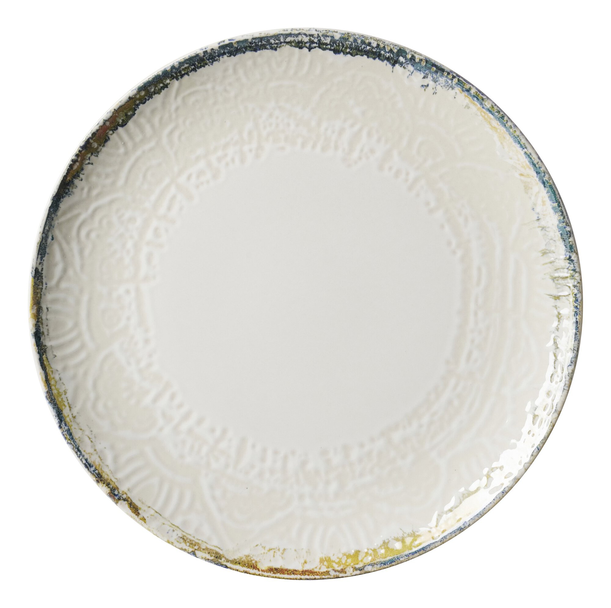 Ritzenhoff & Breker Speiseteller ALFONSO 26cm aus Steinzeug beigeöbunt Ritzenhoff & Breker Speiseteller ALFONSO 26cm aus Steinzeug beigeöbunt, Porzellan, Töpferei, Teller, Mahlzeit, Untertasse