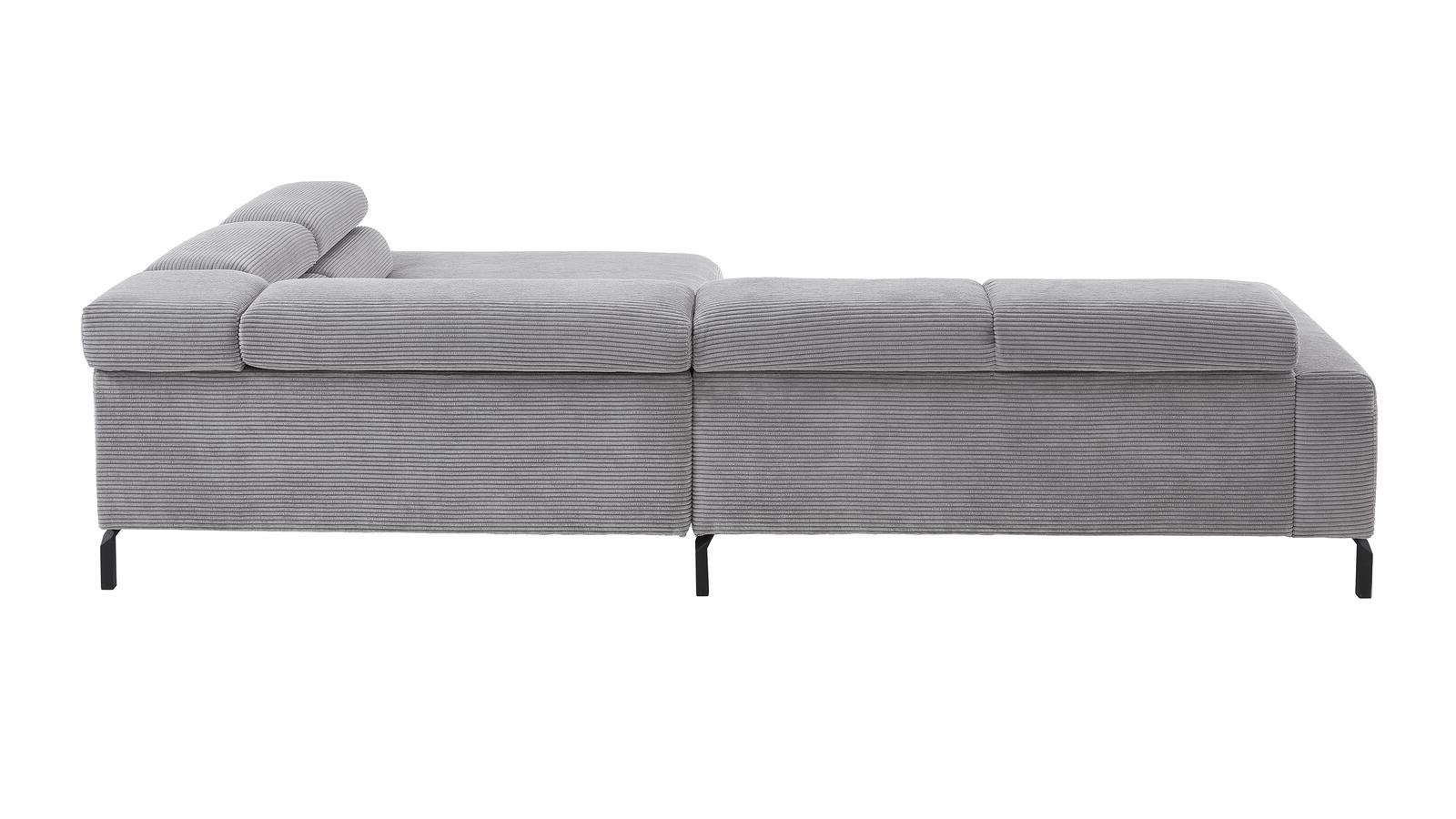 SOFAkultur Polsterecke Spring ca. 276x219 Grau Polsterecke SPRING ca. 276x219cm in Stoff Cord grey, Moebel, Couch
