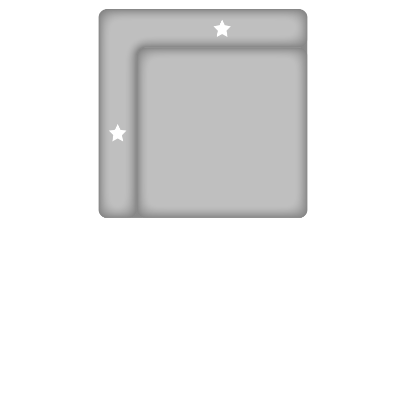 poster, Sterne, Ecke, Rahmen, Grau