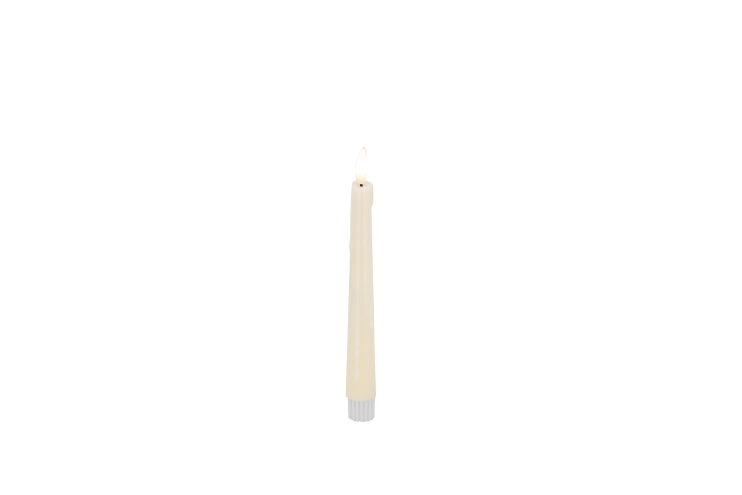 LED-Dinnerkerze 2er-Set BASIC in Beige L.C. Wholesaler LED-Dinnerkerze 2er-Set BASIC ca. Ø 2,2, H 17,5cm in cream rustic, 2.2x17.5cm