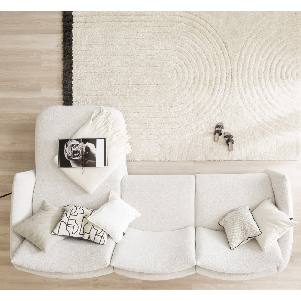 SCHÖNER WOHNEN-Kollektion Polstergruppe TABBY ca. 284x168cm in Stoff Space silver/cream